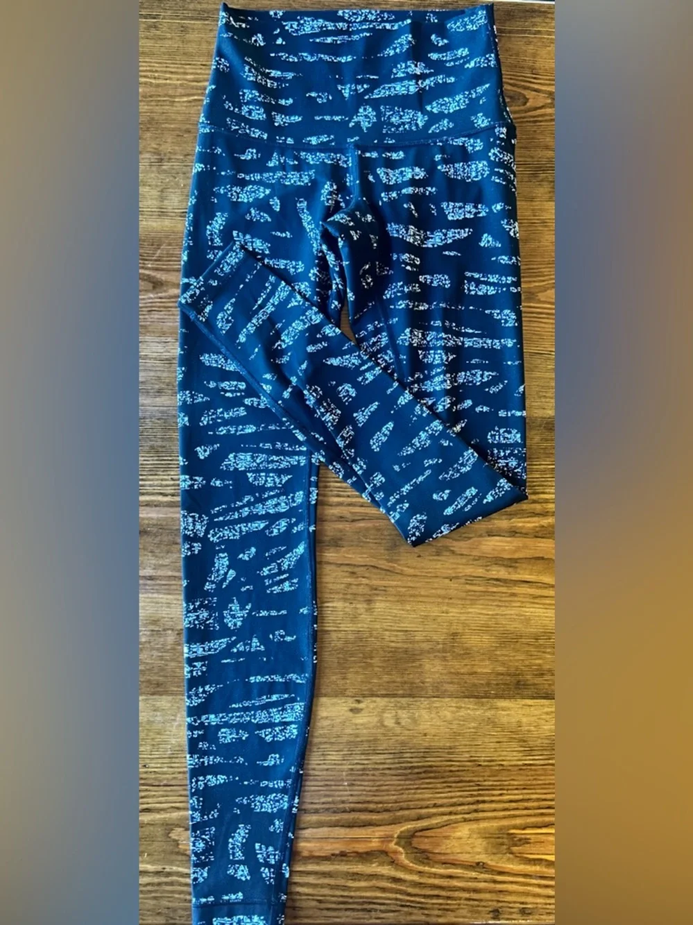 Lululemon‎ Wunder Under Size 6 HR Tight Black Print